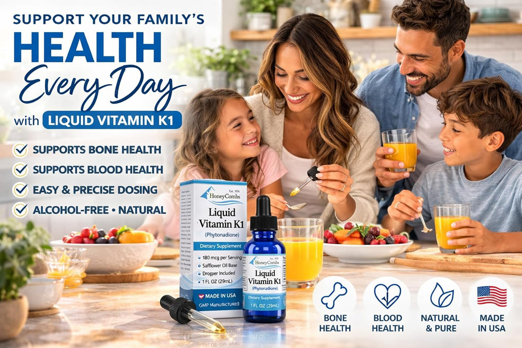 Liquid Vitamin K1 (Phytonadione) – Drops for Newborns and Adults – 30 ml