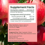 Herb Pharm Cápsulas de Granada Ecológica - Apoyo Cardiovascular y Antioxidante - 60 Cápsulas Veganas