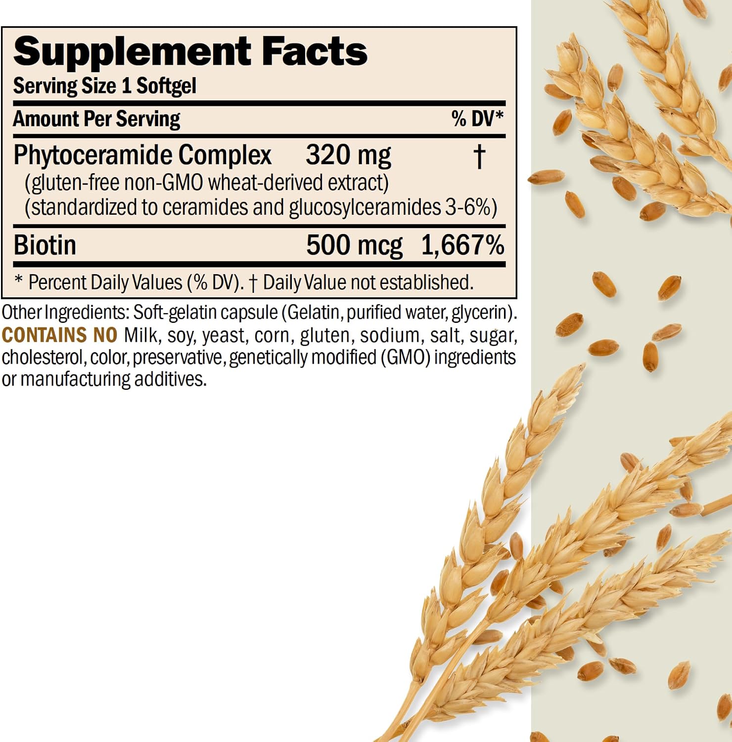 ANDREW LESSMAN Phytoceramidas con Biotina – 30 Cápsulas blandas