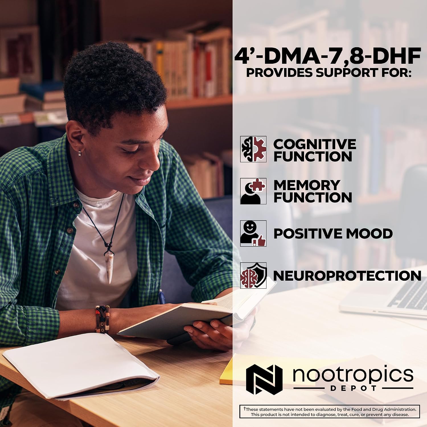 Nootropics Depot 4’-DMA-7,8-DHF Cápsulas | 10mg | 90 Unidades