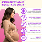 Mama's Select Vitaminas Prenatales con DHA Vegano – Sin Pescado, Sin Eructos de Pescado, Sin Alérgenos, Apoyo MTHFR, Folato Metilado y Vitaminas B, Amigable Digestivo, Sin Biotina