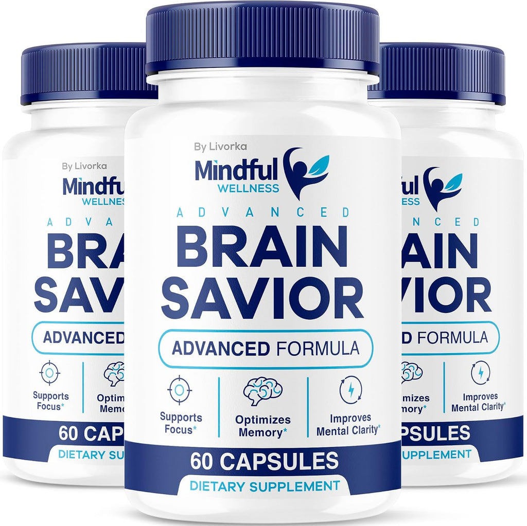 Mindful Wellness Advanced Brain Savior Cápsulas (3 Pack) – 180 Cápsulas