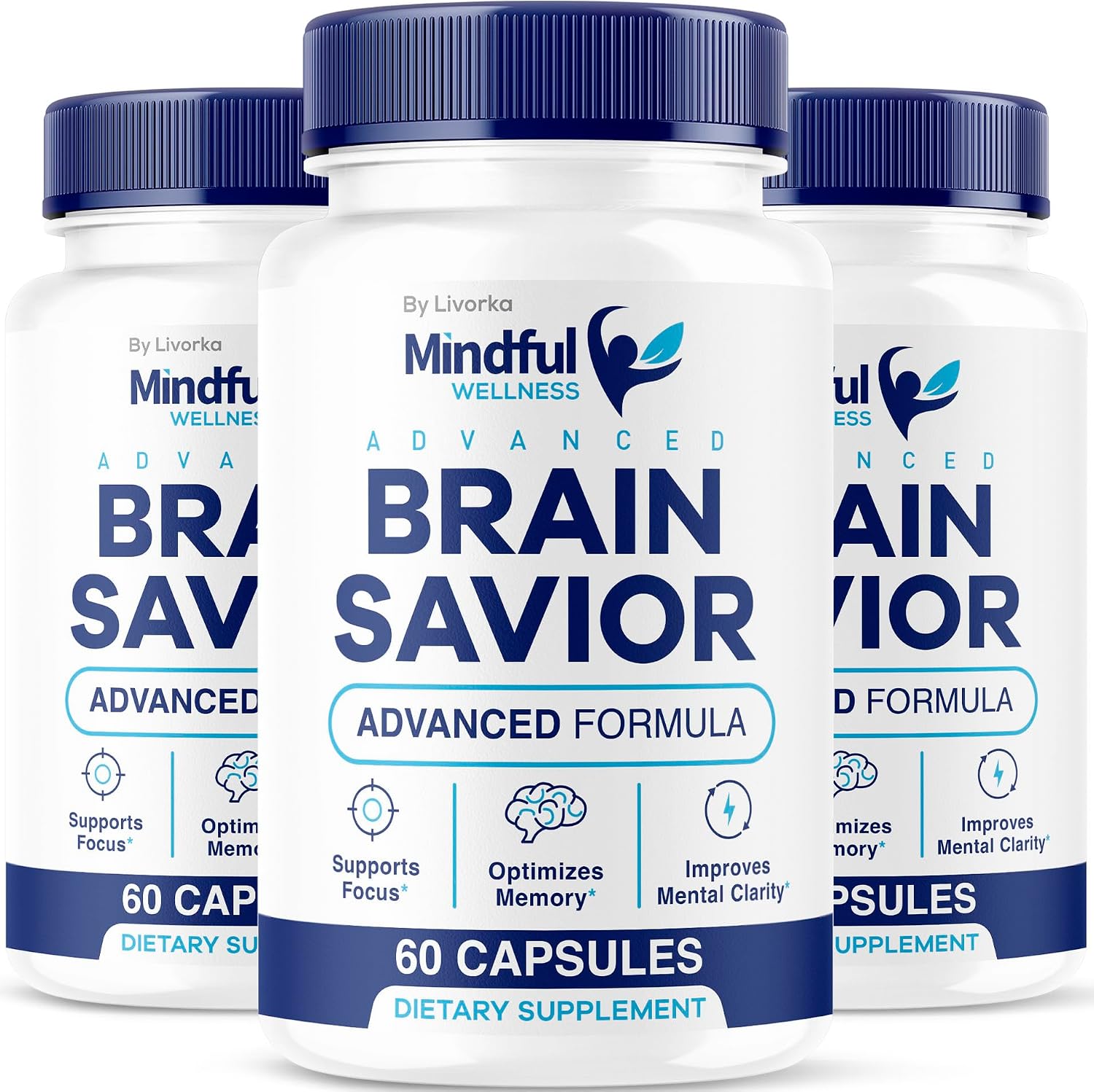 Mindful Wellness Advanced Brain Savior Cápsulas (3 Pack) – 180 Cápsulas