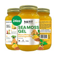 MAX FIT Gel de Sea Moss con Maca y Ashwagandha – 24 oz (680 g) – Silvestre de Santa Lucía – 92 Vitaminas y Minerales – Puro y No GMO