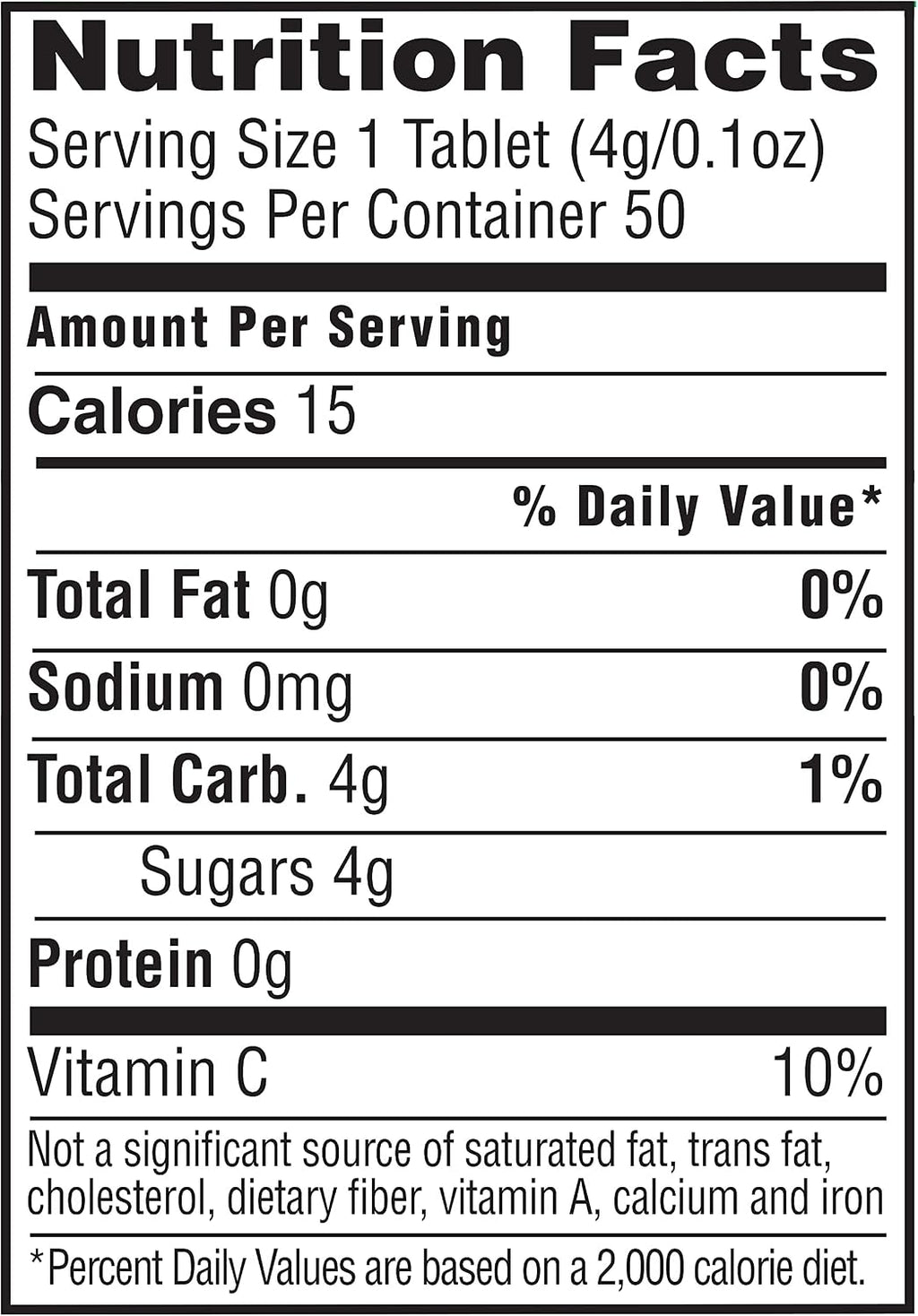 ReliOn Tabletas de Glucosa Sabor Naranja - 50 Unidades