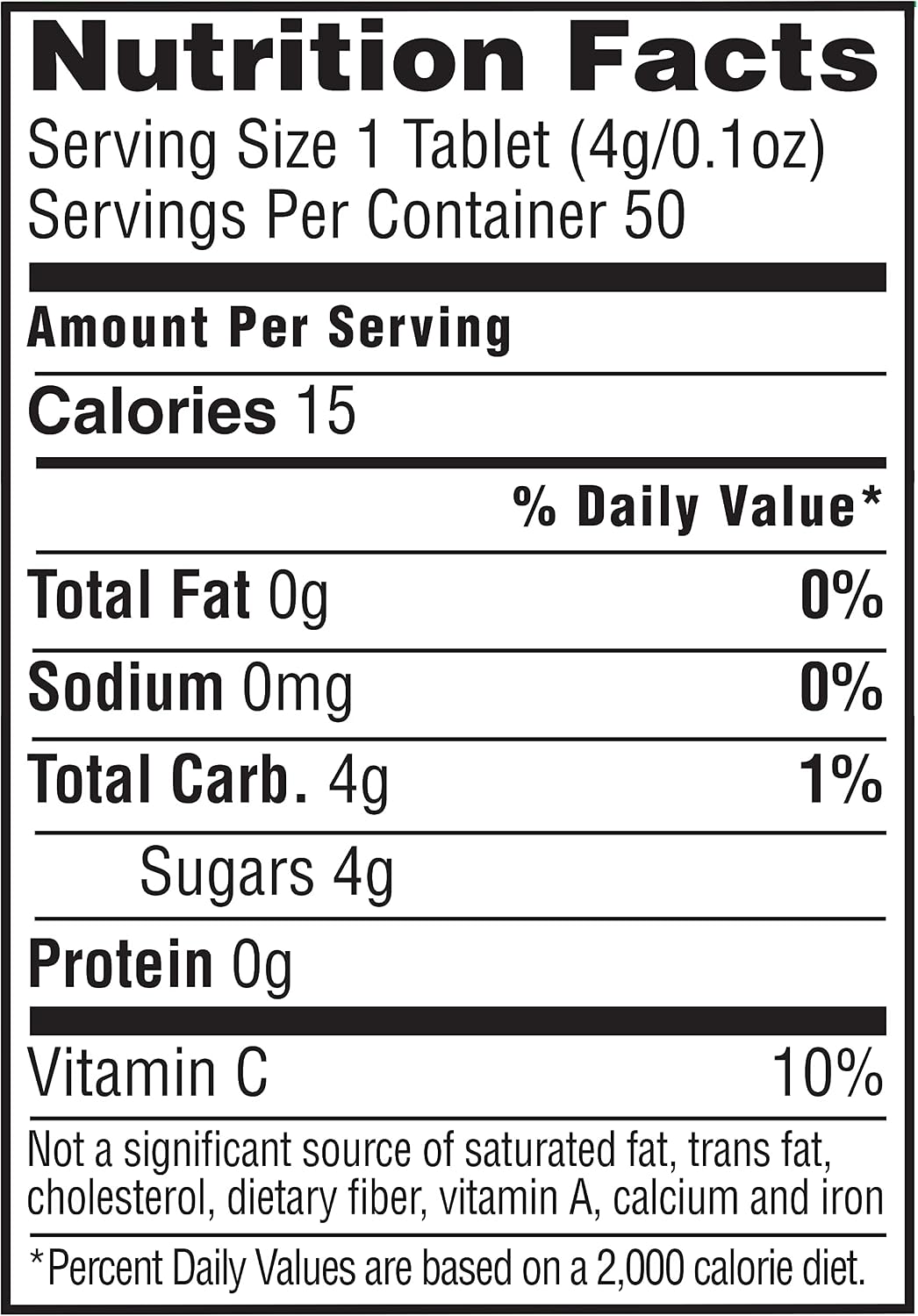 ReliOn Tabletas de Glucosa Sabor Naranja - 50 Unidades