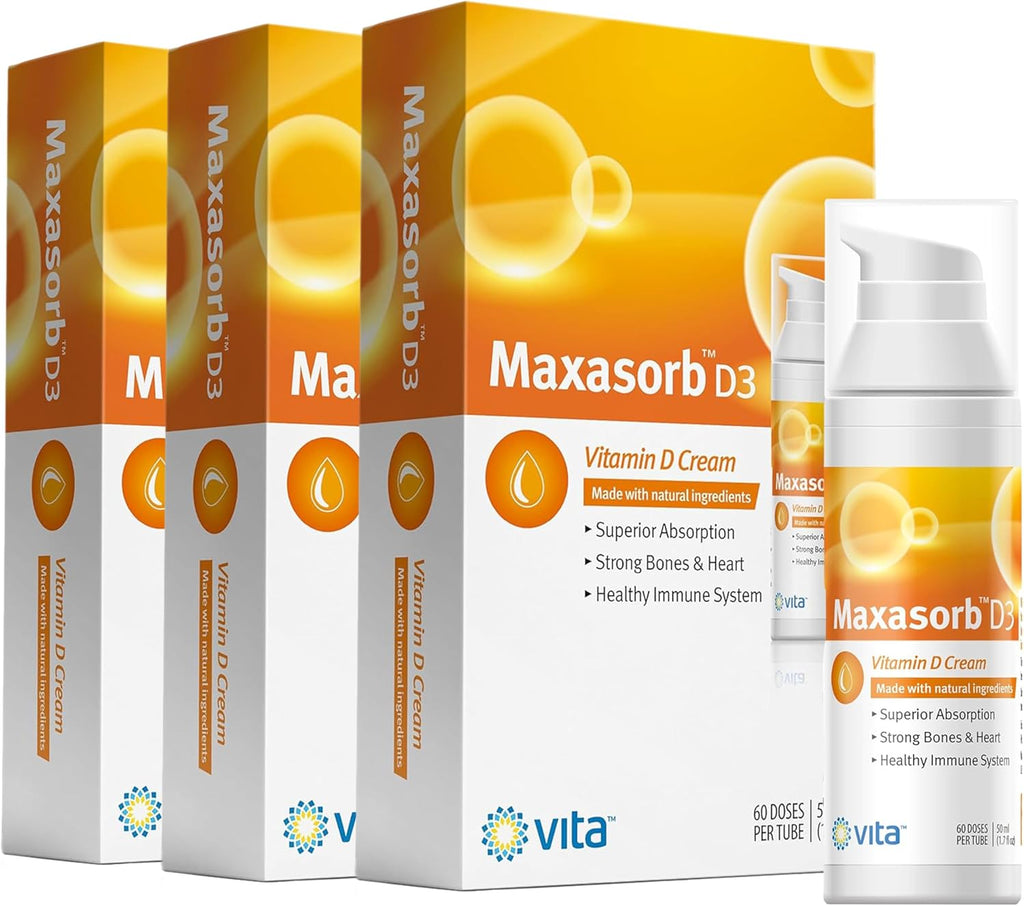 Vita Sciences Crema de Vitamina D3 para Cara y Cuerpo, 1000 IU