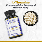 Premier Research Labs L-Theanine Double Strength - Suplemento de L-Teanina Pura 200mg, Apoyo para la Concentración y Energía para Hombres y Mujeres, Aminoácido para la Relajación, para Adultos y Niños - 60 Cápsulas Veganas