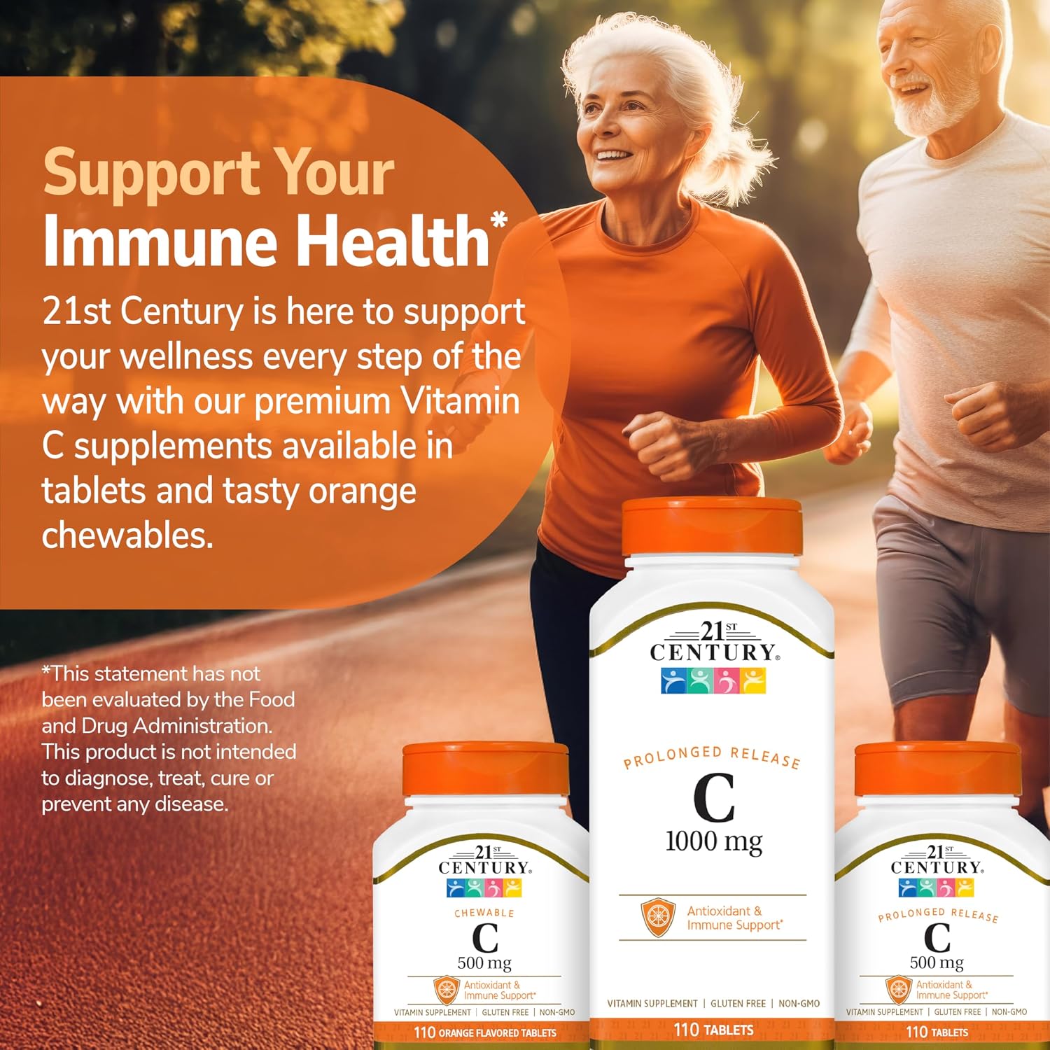 Vitamina C 1000 mg Liberación Prolongada - 21st Century (110 Comprimidos)