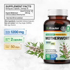 BIO KRAUTER® Agripalma para Menopausia - Cápsulas Veganas 1200 mg por Dosis - 100 Cápsulas (50 Días)