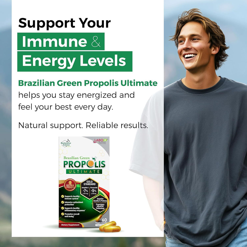 LABO Nutrition Brazilian Green Propolis Ultimate - 60 Cápsulas Vegetales