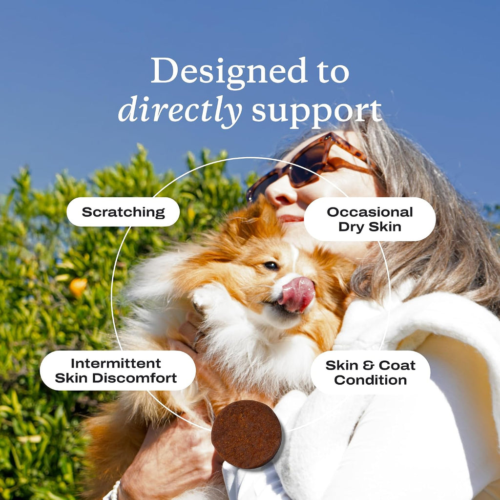 PetLab Co. Skin & Coat Chew – Snack para la piel y el pelaje de perros