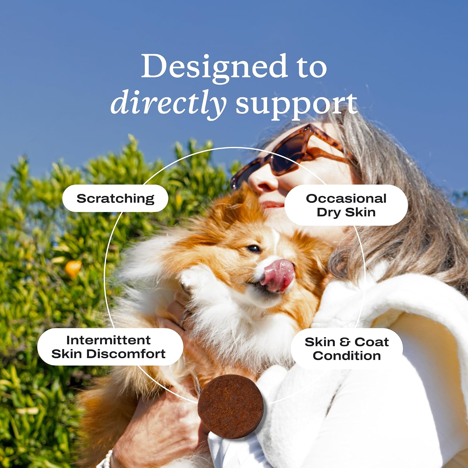 PetLab Co. Skin & Coat Chew – Snack para la piel y el pelaje de perros