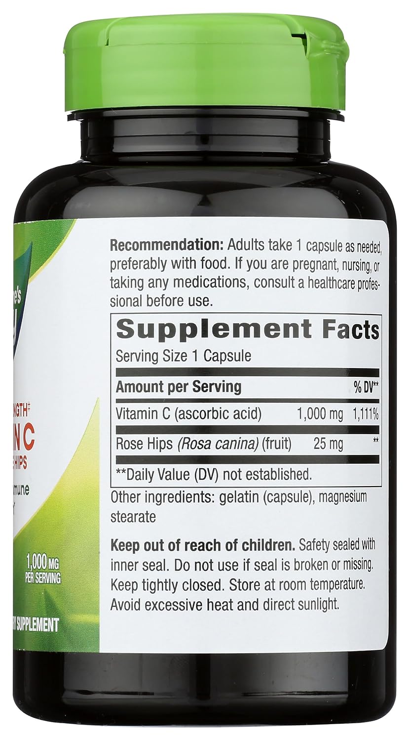 Nature's Way, Vitamina C 1000 mg con Escaramujo, 100 Comprimidos