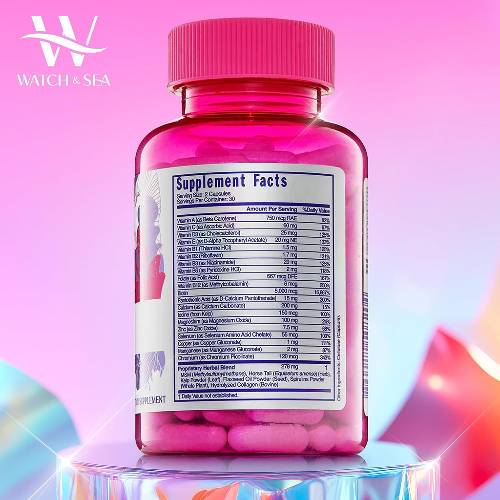 Watch & Sea Hair Flourishing Extra-Strength Capsules - 60 Cápsulas