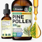 BIO KRAUTER® Polen de Pino para Hombres - Tintura Vegana Pura, 685 mg por ración, 118 ml (56 Días)
