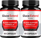 Gluco Extend - Cápsulas para Apoyar Niveles Saludables (2 Pack, 120 Cápsulas)