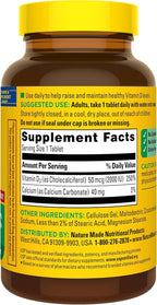 Nature Made Vitamina D3 2000 IU (50 mcg) - 220 Comprimidos