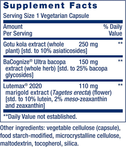 Life Extension Quick Brain Nootropic – 30 – Velocidad de procesamiento: Ingredientes como el bacopa monnieri han – Image 3