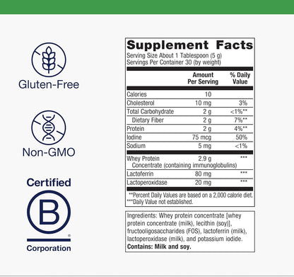 Metagenics Probioplex Intensive Care - Prebiótico en Polvo con Lactoferrina y Lactoperoxidasa - 150 g – Image 4
