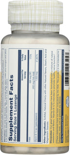 Solaray Vitamina B-12 1000mcg Pastillas Sublinguales con Ácido Fólico, Sabor Cereza Natural, 90 Comprimidos