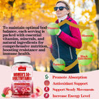 ZEGBALP Multivitamínico para Mujeres 50+ sin Azúcar - Gominolas con 24 Vitaminas y Minerales, Omega-3, DHA, EPA, Luteína