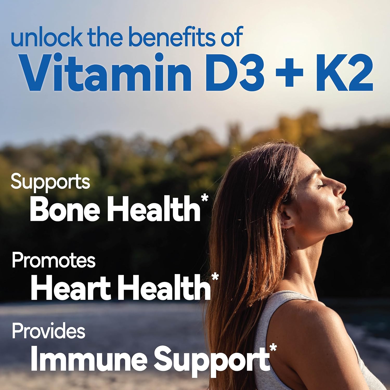 Sunshine Vitamina D3 25mcg 1000 UI con Vitamina K2