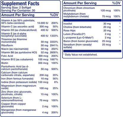 30-in-1 Multivitamínico para Adultos Mayores – Vitamina D: esencial para la absorción del calcio y la salud ósea. – Image 4