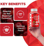 Vitamatic Vitamina B12 5000 mcg (Metilcobalamina) Gominolas - 240 Unidades, Sabor Cereza Natural