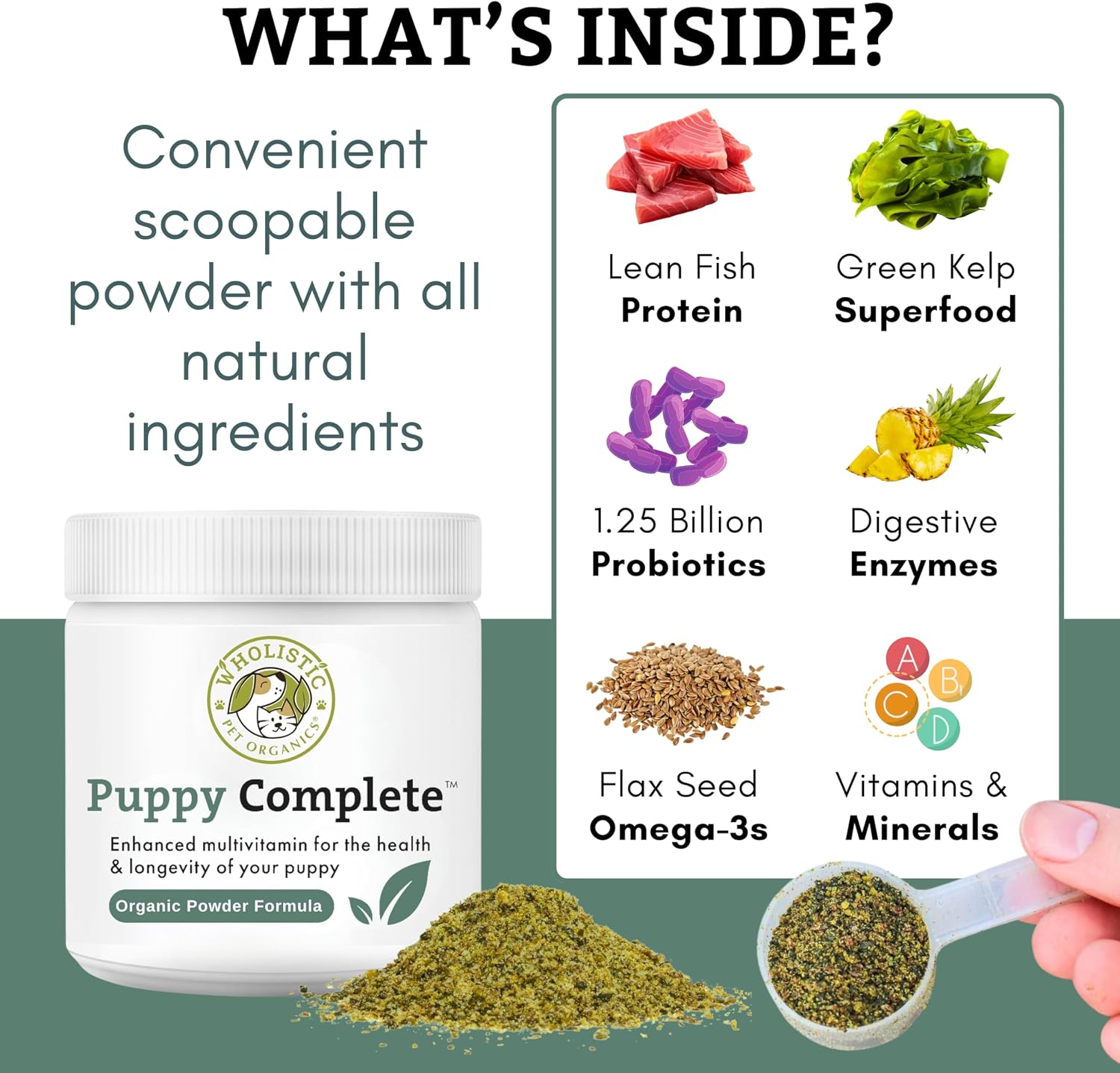 Puppy Complete - Multivitamínico en polvo para perros - 22 dosis
