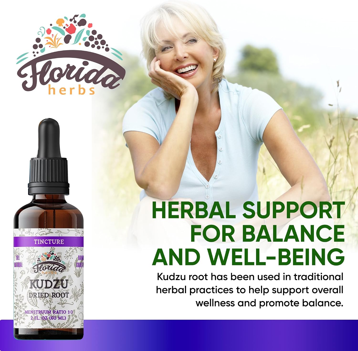 Extracto de Kudzu Orgánico - Suplemento Natural de Raíz de Kudzu - Sin Alcohol - 60 ml