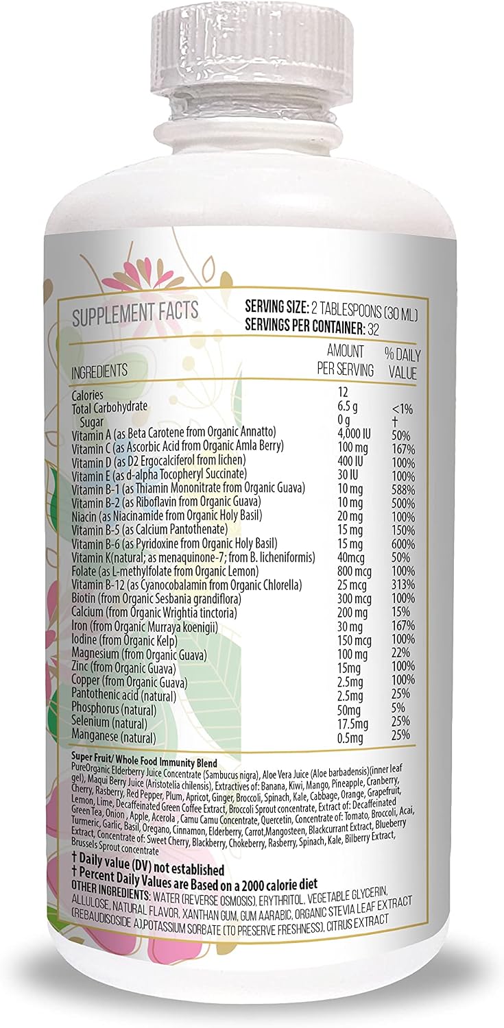 ACTIF Multivitaminas Líquidas Orgánicas para Cirugía Bariátrica - 90 dosis