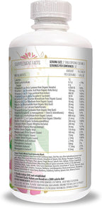 Actif Organic Bariatric Liquid Support - Complejo Multivitamínico Orgánico con 25+ Vitaminas y Minerales - 946 ml