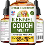 Kennel Cough Treatment para Perros y Gatos - Alivio de la Tos - Gotas Herbales - 60 ml