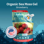 Yemayá Organic Gel de Musgo Marino Orgánico y Silvestre con Sabor a Fresa – 16 oz