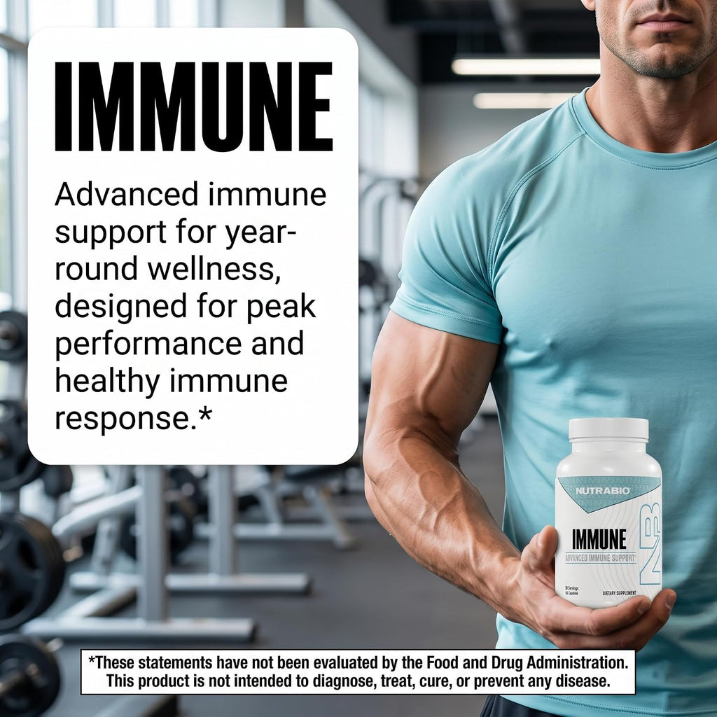 NutraBio Immune Support Supplement con EpiCor, 90 Cápsulas Vegetales