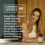 NatureWise Vitamina E 400 UI, 180 mg (DL-Alfa tocoferol) - 200 Cápsulas Blandas