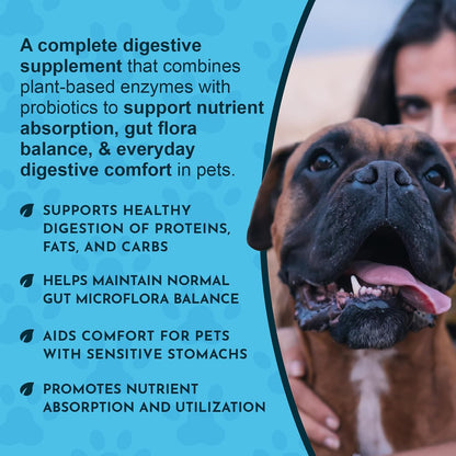 Animal Essentials Plant Enzyme & Probiotics - Probióticos y Enzimas Digestivas para Perros y Gatos - 99 g (3.5 oz) – Image 5