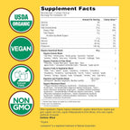 Country Farms Super Greens Apple Banana – Mezcla ecológica en polvo, 40 raciones (2 envases)