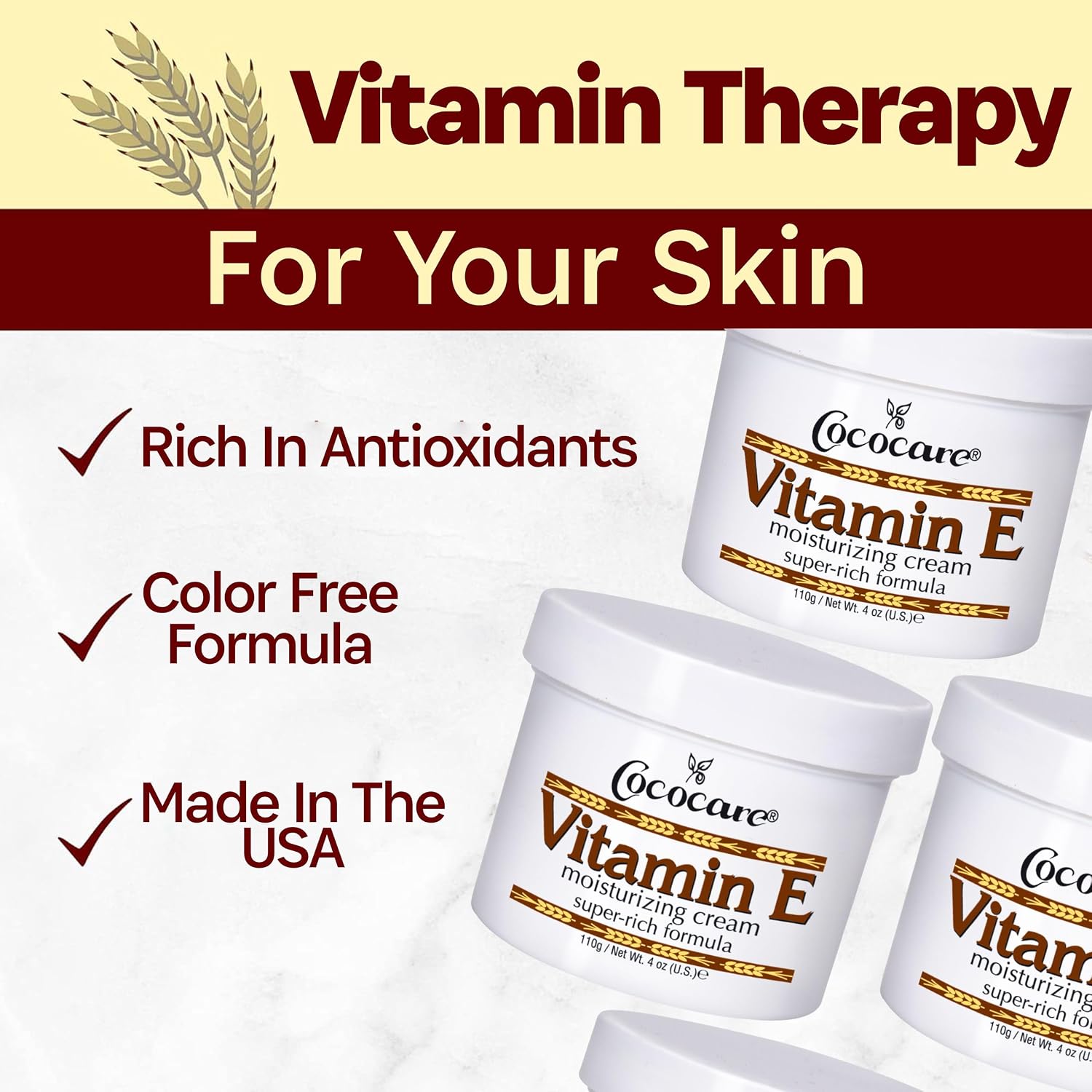 Cococare Vitamin E Super Rich Formula Moisturizing Cream