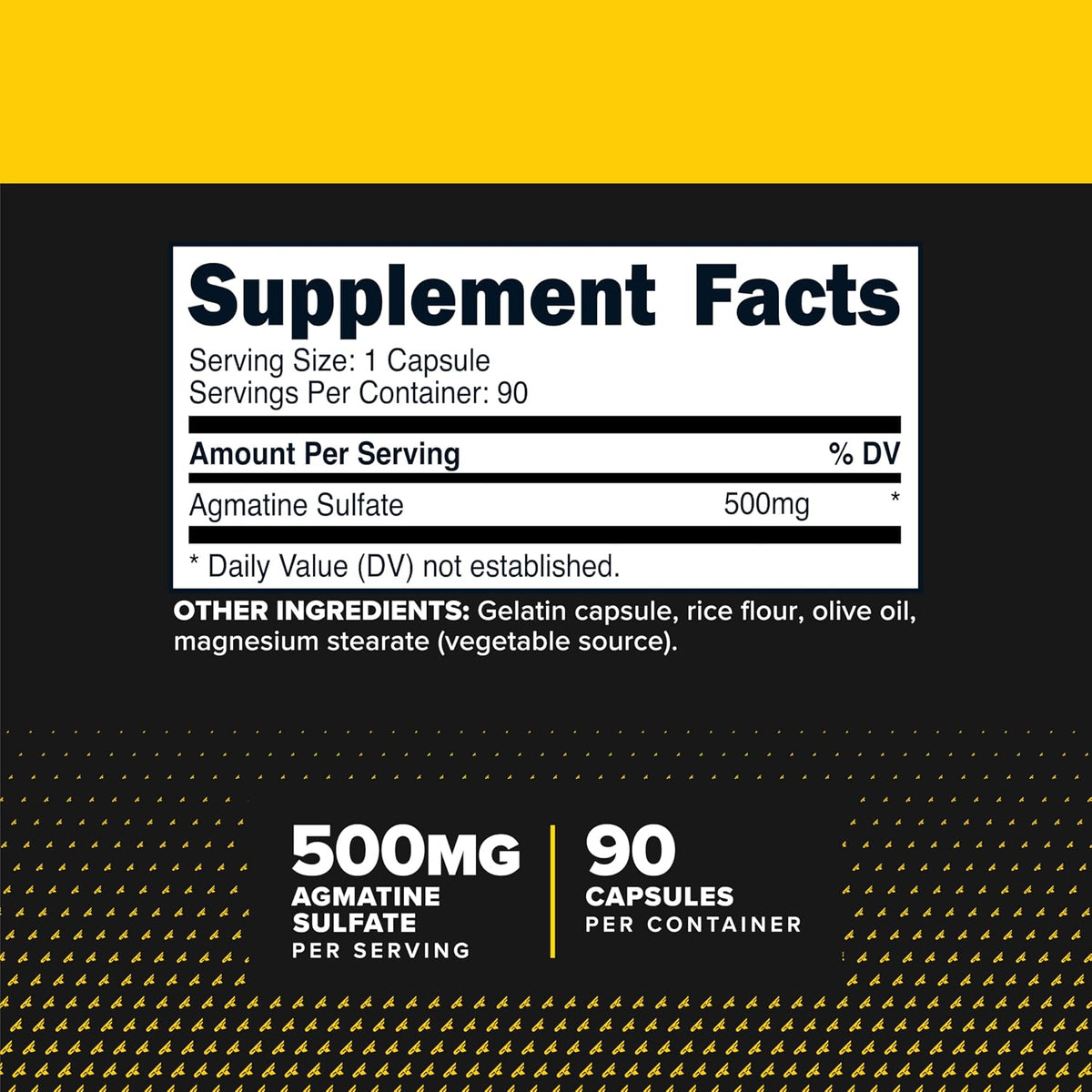 Primaforce Sulfato de Agmatina 500 mg, 90 Cápsulas - Suplemento No-GMO, Sin Gluten – Image 2