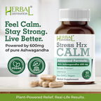 Stress Hrx, Ashwagandha Capsule, Destination Herbal Stress Relief - 60 Capsules