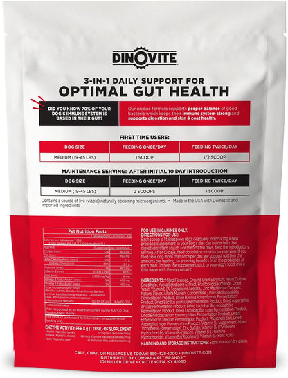 Dinovite Probióticos para Perros - – Equilibrio de la flora intestinal: Contribuyen a mantener un entorno – Image 2