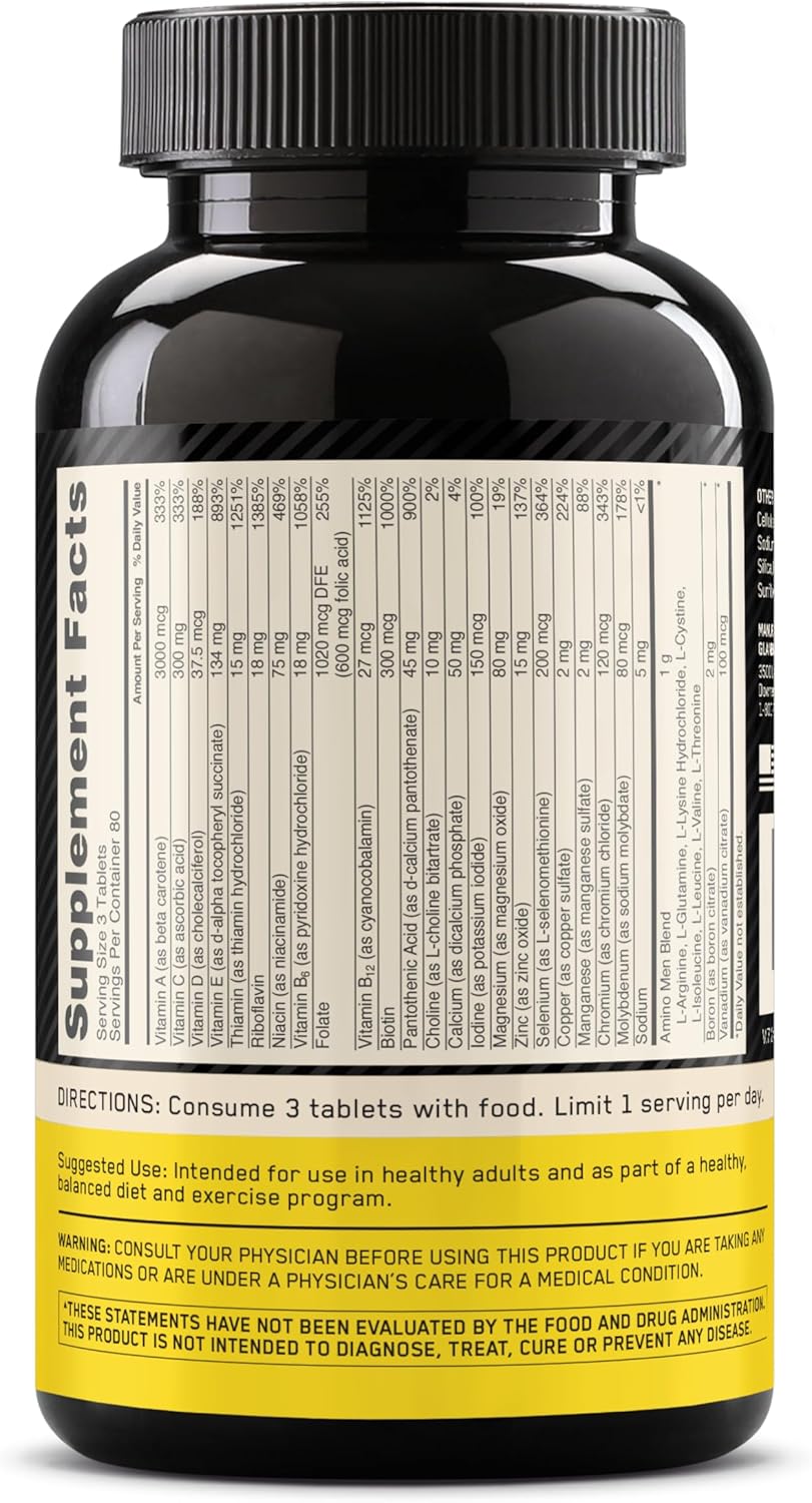 Optimum Nutrition Opti-Men Multivitamínico para Hombres, 240 Comprimidos