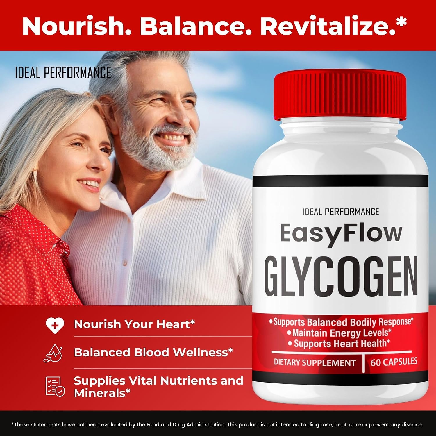 Easy Flow Glycogen Support Capsules - Fórmula Oficial - 5 Botes