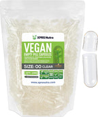 XPRS Nutra Cápsulas Vacías Veganas Tamaño 00 - 1000 uds. Transparentes