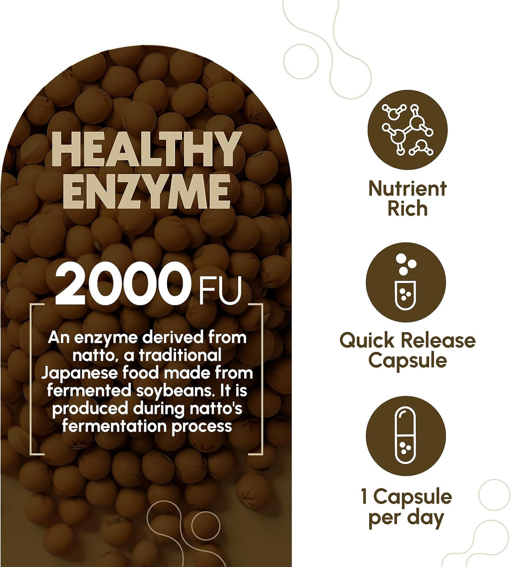 Zenavea Nattokinase 2000 FU - 270 Cápsulas Veganas