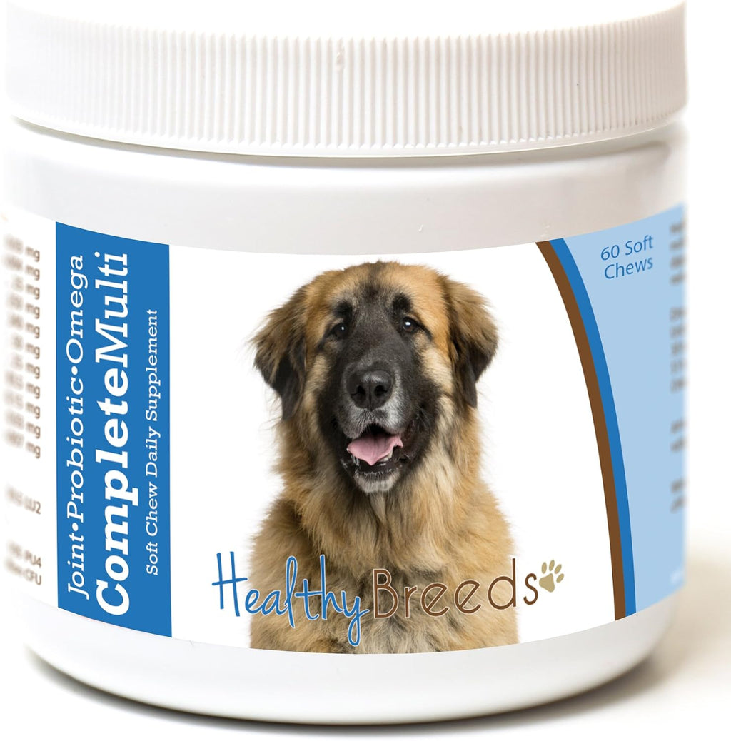 Healthy Breeds Leonberger Multivitamínico Todo en Uno Masticable Suave 60 Unidades