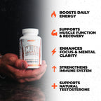 Huge Multi, Multivitamínico para Hombres, Fórmula Completa para Deportistas y Culturistas, 120 Cápsulas