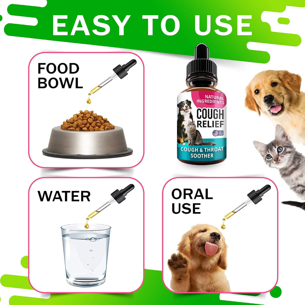 Kennel Cough Drops - Gotas Herbales para Perros y Gatos (60ml)